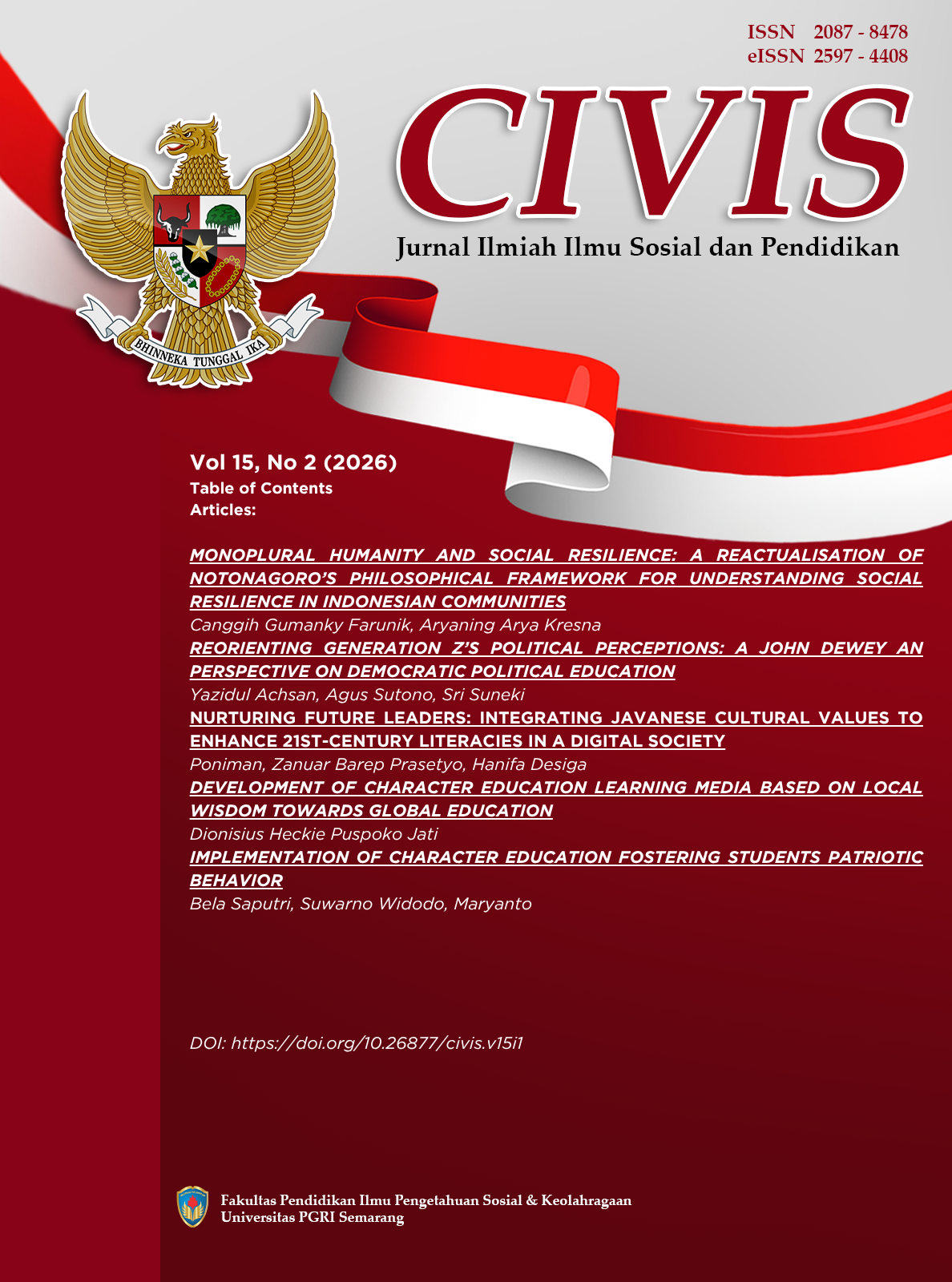 					View Vol. 15 No. 2 (2026): July 2026
				