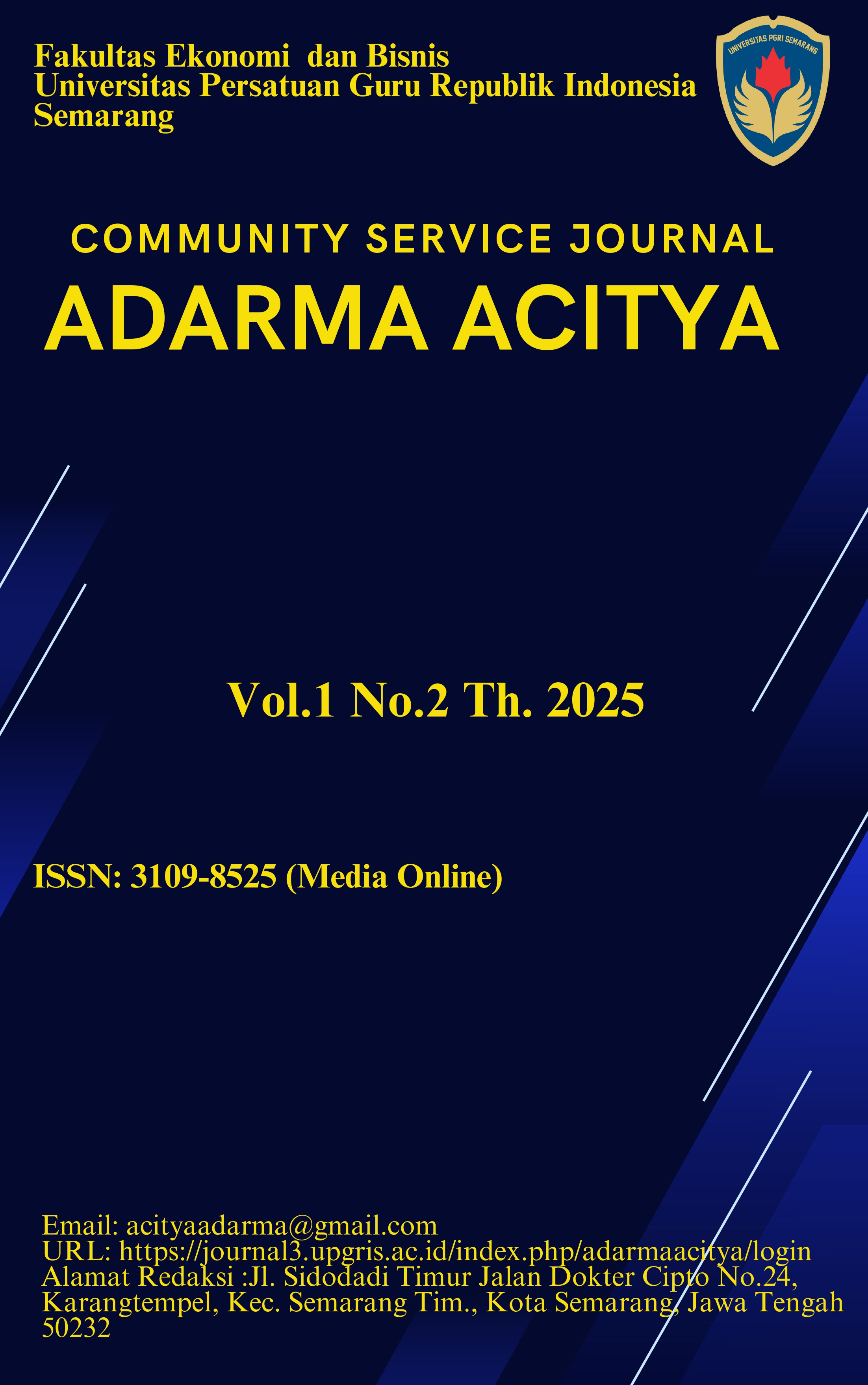 					View Vol. 1 No. 2 (2025): International Community Service Journal: Adarma Acitya
				